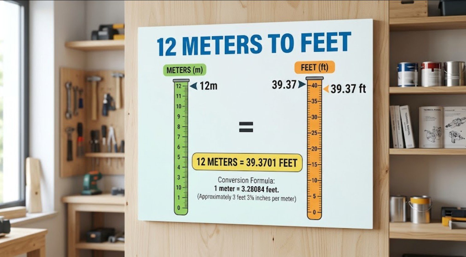 12 Meters to Feet