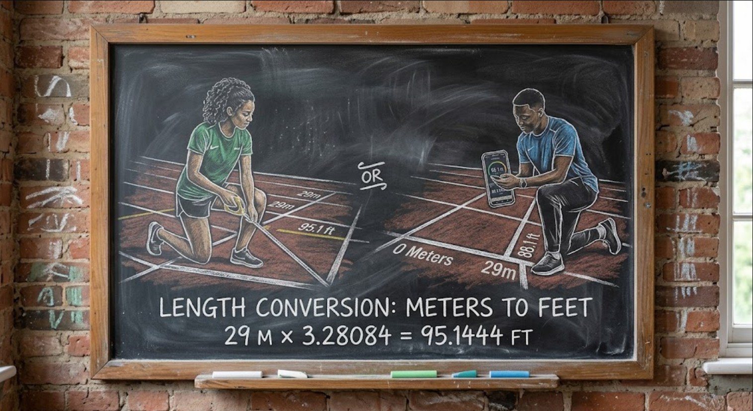 27 Meters to Feet