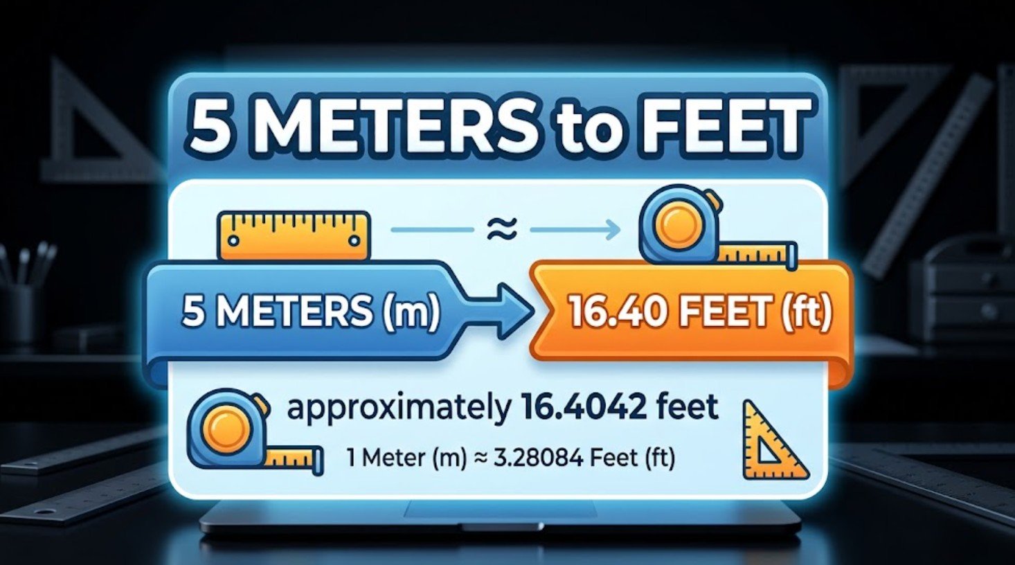 5 Meters to Feet
