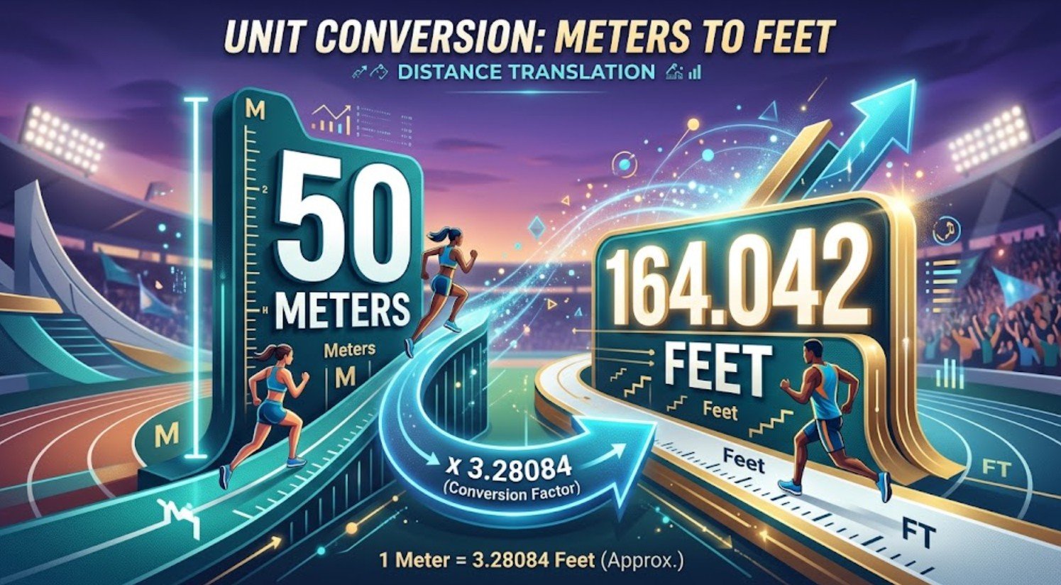 50 Meters to Feet
