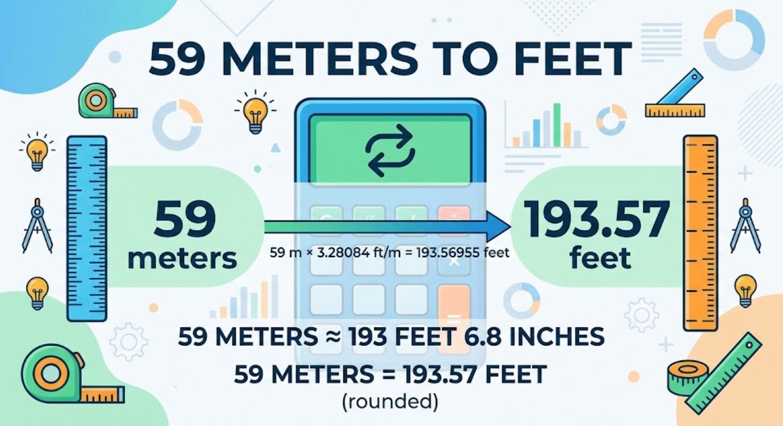 59 Meters to Feet