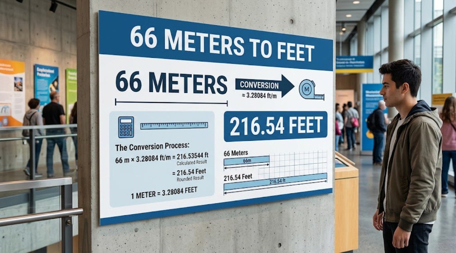 66 Meters to Feet